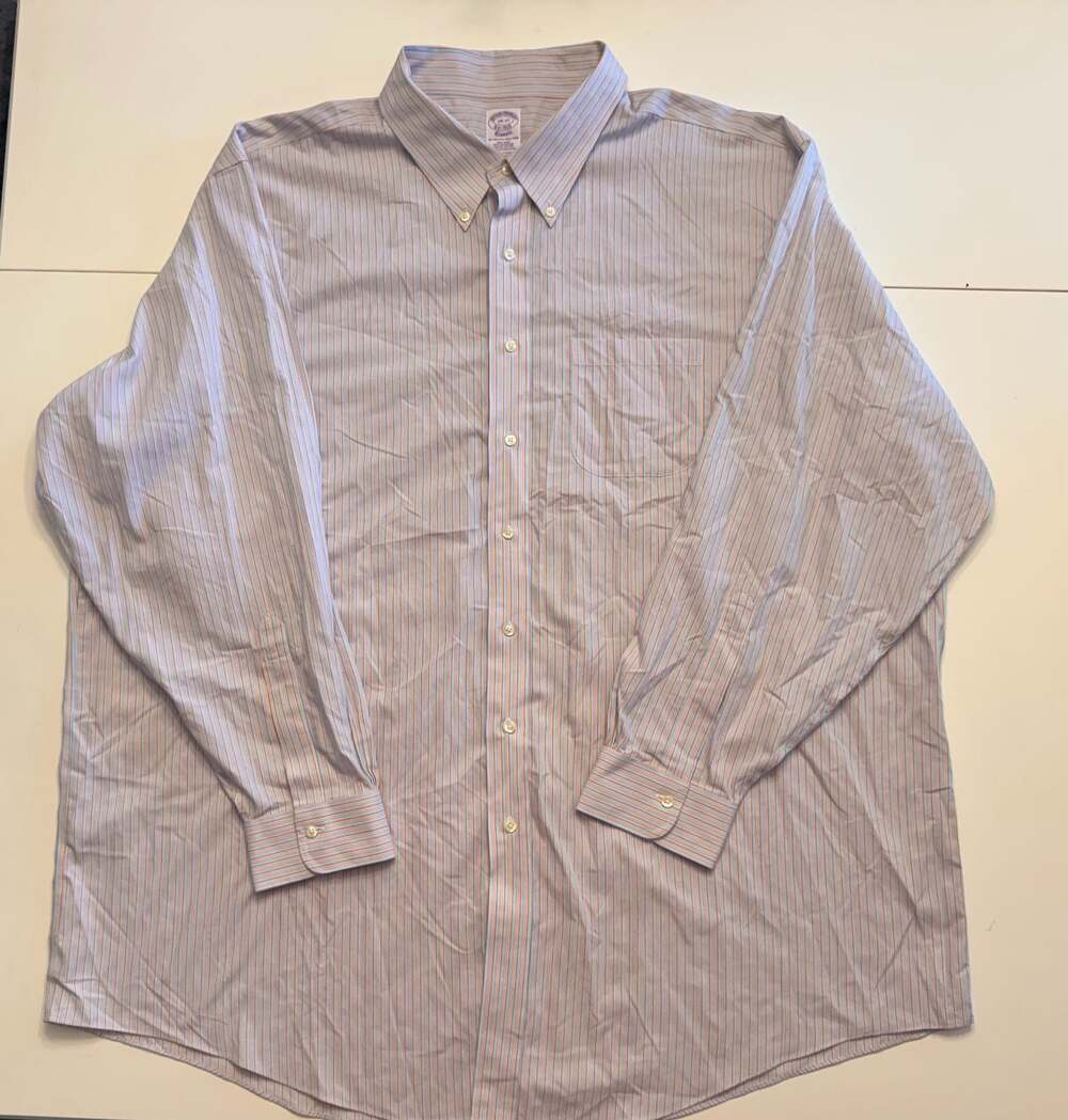 Brooks Brothers Classic Non-Iron Supima Cotton Striped Button Down Shirt 20-37